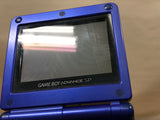 GameBoy Advance SP Azurite Blue Console Nintendo Japan - Tested Working LH1552