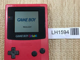GameBoy Color Red Console Nintendo Japan - Tested Working LH1594
