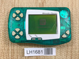 Wonder Swan Skeleton Green Console Japan - With Defects LH1681