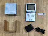 GameBoy Advance SP Pearl Blue Console Boxed Japan - Tested Working LH1685