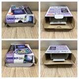 GameBoy Color Clear Purple Console Boxed Nintendo Japan - Tested Working LH1791