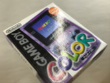 GameBoy Color Clear Purple Console Boxed Nintendo Japan - Tested Working LH1791