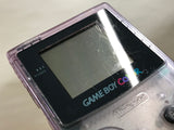 GameBoy Color Clear Purple Console Boxed Nintendo Japan - Tested Working LH1791