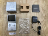 GameBoy Advance SP Platinum Silver Console Boxed Japan - Tested Working LH2129