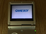 GameBoy Advance SP Platinum Silver Console Boxed Japan - Tested Working LH2129