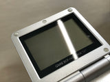 GameBoy Advance SP Platinum Silver Console Boxed Japan - Tested Working LH2129