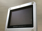 GameBoy Advance SP Platinum Silver Console Boxed Japan - Tested Working LH2129