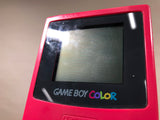 GameBoy Color Red Console Nintendo Japan - Tested Working LH2133
