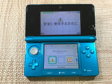 Nintendo 3DS Aqua Blue Console Boxed Nintendo Japan - Tested Working LH2206