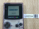 GameBoy Color Clear Purple Console Nintendo Japan - Tested Working LH2334