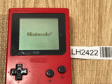 GameBoy Pocket Red Console Nintendo Japan - Tested Working LH2422
