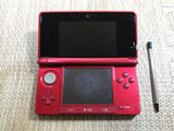 Nintendo 3DS Metallic Red Console Nintendo Japan - Tested Working LH2508