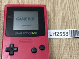 GameBoy Color Red Console Nintendo Japan - Tested Working LH2558