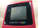 GameBoy Color Red Console Nintendo Japan - Tested Working LH2559