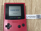 GameBoy Color Red Console Nintendo Japan - Tested Working LH2559