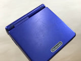 GameBoy Advance SP Azurite Blue Console Nintendo Japan - Tested Working LH2708