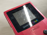 GameBoy Color Red Console Nintendo Japan - Tested Working LH2780