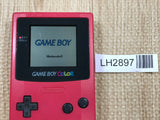 GameBoy Color Red Console Nintendo Japan - Tested Working LH2897