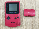 GameBoy Color Red Console Nintendo Japan - Tested Working LH2897