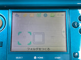 Nintendo 3DS Aqua Blue Console Nintendo Japan - With Defects LH3209 - Photo 11