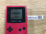 GameBoy Color Red Console Nintendo Japan - With Defects MA1042