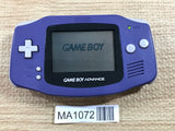 GameBoy Advance Violet Console Nintendo Japan - With Defects MA1072