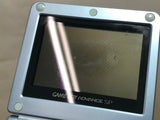 GameBoy Advance SP Pearl Blue Console Nintendo Japan - With Defects MA1085