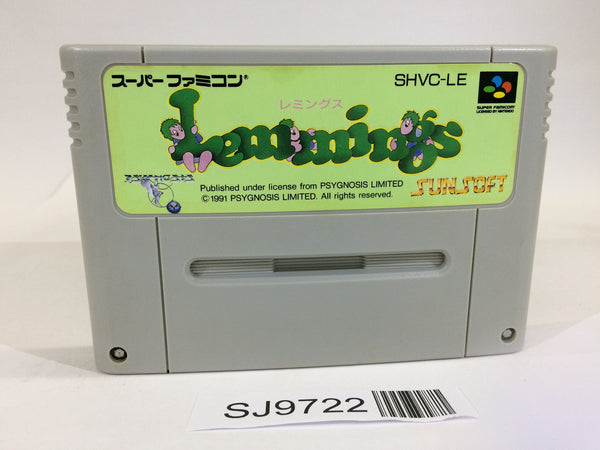 SJ9722 Lemmings SNES Super Famicom Japan