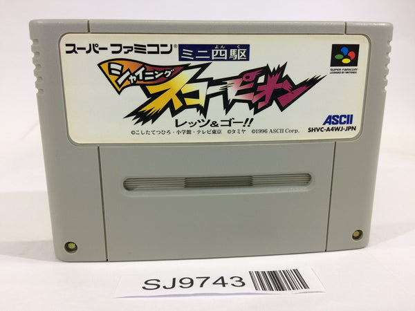 SJ9743 Mini Yonku Shining Scorpion Let's & Go!! SNES Super Famicom Japan