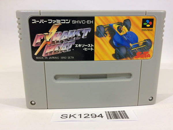 SK1294 Exhaust Heat F1 ROC Race of Champions SNES Super Famicom Japan