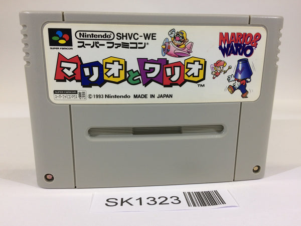 SK1323 Mario & Wario SNES Super Famicom Japan
