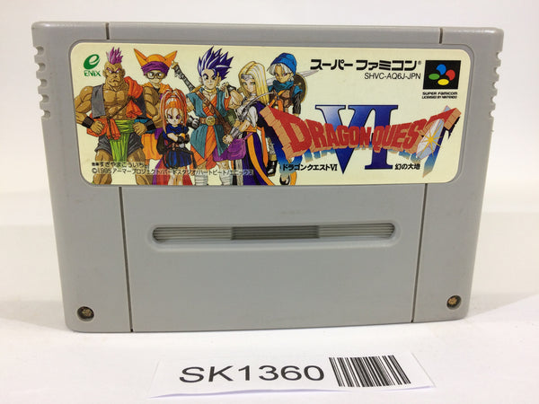 SK1360 Dragon Quest VI 6 SNES Super Famicom Japan
