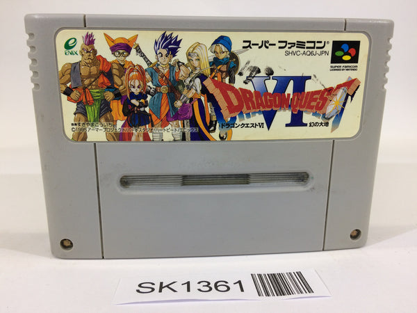 SK1361 Dragon Quest VI 6 SNES Super Famicom Japan