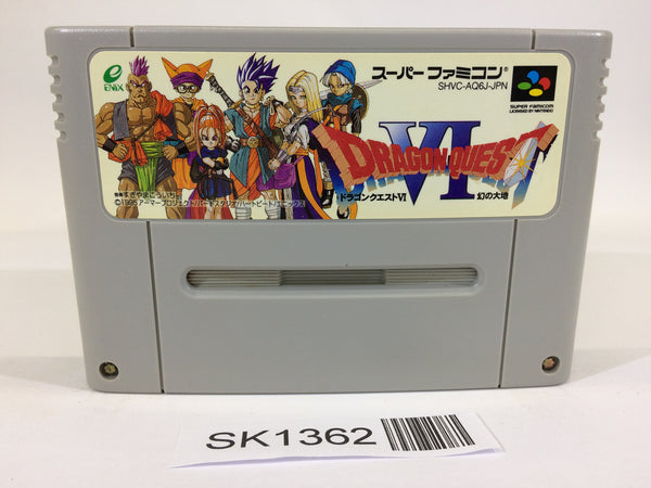 SK1362 Dragon Quest VI 6 SNES Super Famicom Japan