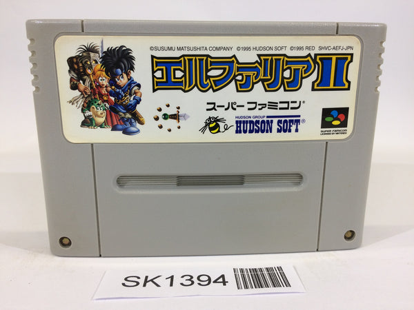 SK1394 Elfaria II 2 The Quest of the Meld SNES Super Famicom Japan