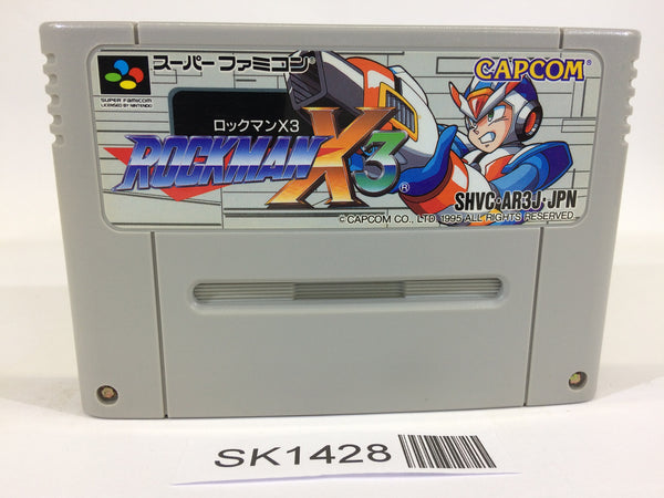 SK1428 Rockman X3 Megaman SNES Super Famicom Japan