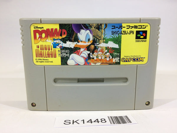 SK1448 Donald in Maui Mallard in Cold Shadow SNES Super Famicom Japan
