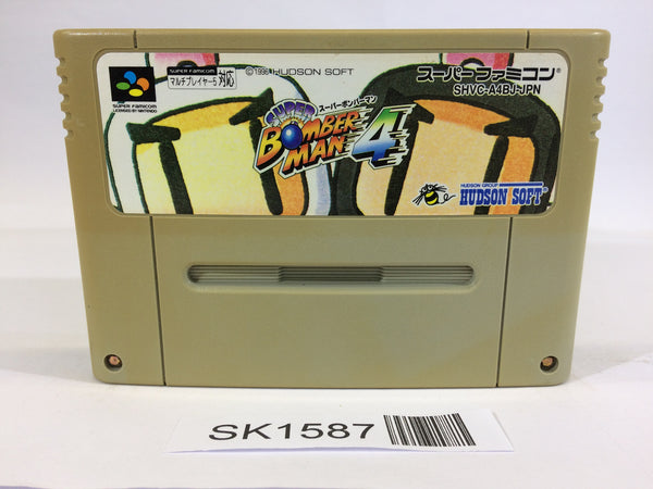 SK1587 Super Bomberman 4 SNES Super Famicom Japan