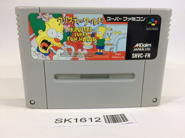 SK1612 Krusty's World Krusty's Fun House SNES Super Famicom Japan