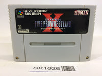 SK1626 Super Fire Pro Wrestling X SNES Super Famicom Japan