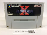 SK1626 Super Fire Pro Wrestling X SNES Super Famicom Japan