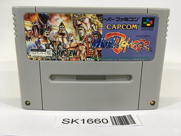 SK1660 Muscle Bomber Saturday Night Slam Masters SNES Super Famicom Japan