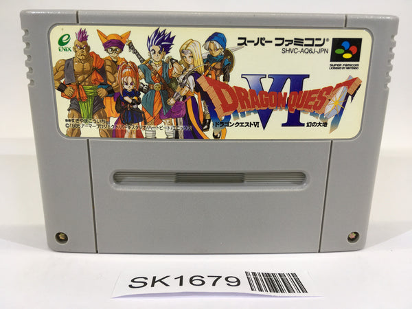 SK1679 Dragon Quest VI 6 SNES Super Famicom Japan