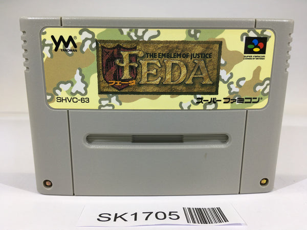 SK1705 Feda The Emblem Of Justice SNES Super Famicom Japan