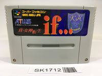 SK1712 Shin Megami Tensei if... SNES Super Famicom Japan
