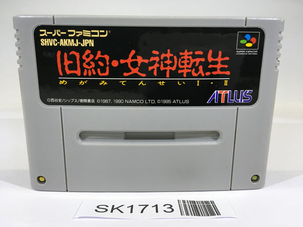 SK1713 Kyuuyaku Megami Tensei 1 2 SNES Super Famicom Japan