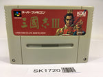 SK1720 Sangokushi III SNES Super Famicom Japan