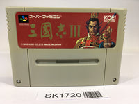 SK1720 Sangokushi III SNES Super Famicom Japan