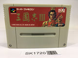 SK1720 Sangokushi III SNES Super Famicom Japan