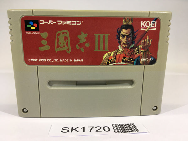 SK1720 Sangokushi III SNES Super Famicom Japan